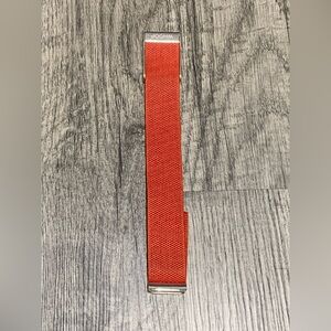 Whoop 4.0 luxeknit band strap with platinum hardware